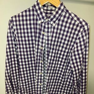 Purple Mens Jcrew Checkered shirt